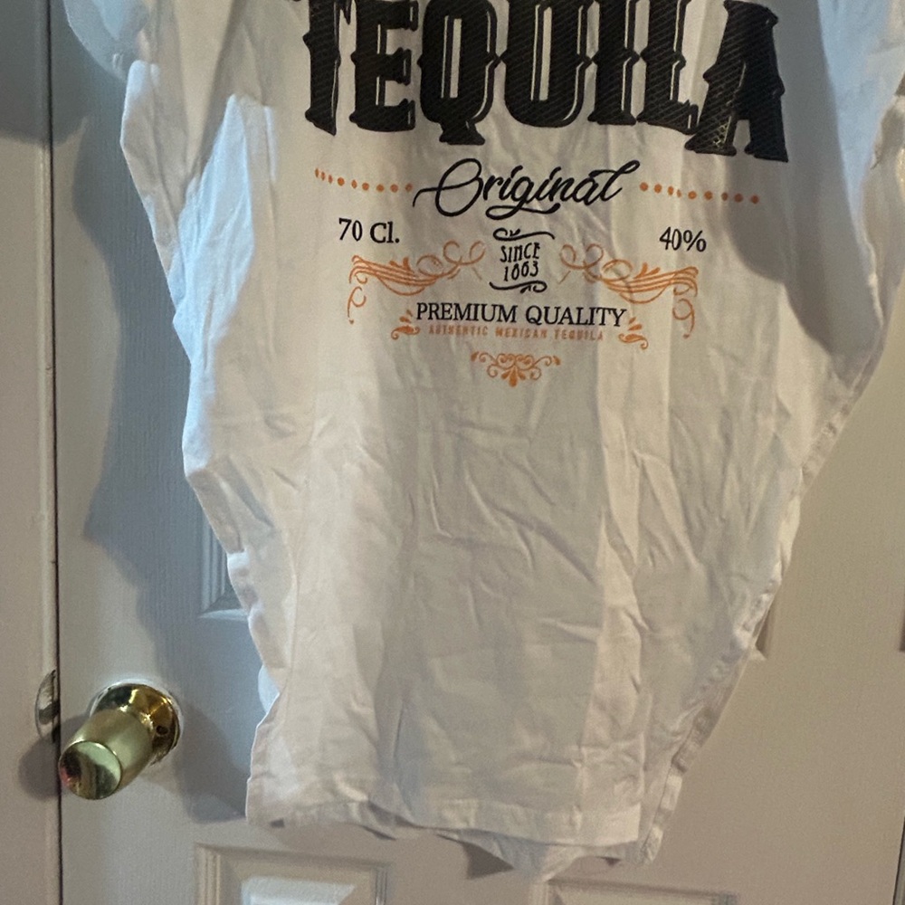 White Graphic Tequila T-Shirt
